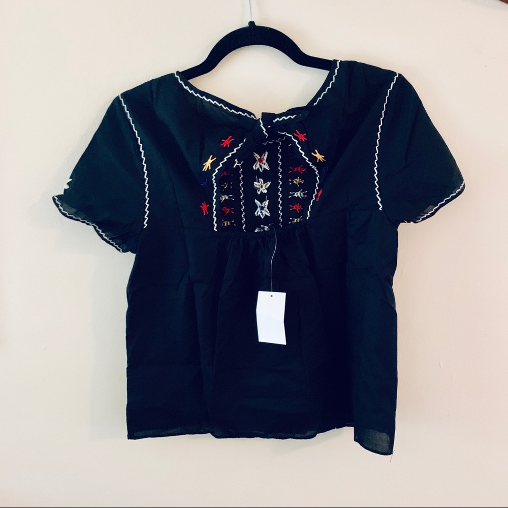 Madewell Embroidered Top - Picture 4 of 6